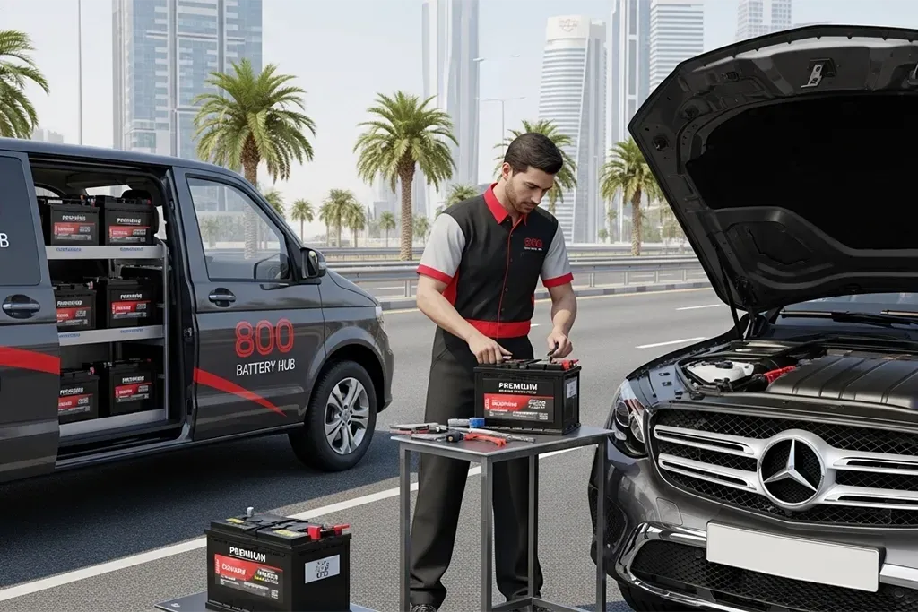 Mercedes A-Class battery replacement service in UAE
