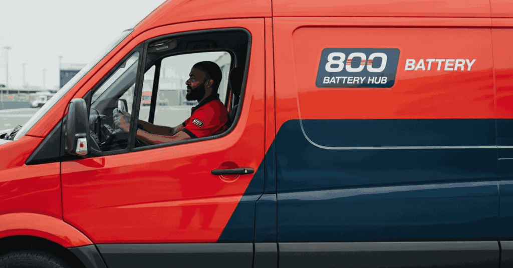 Fast average response time of 20 to 30 minutes for on-site car battery service in Dubai