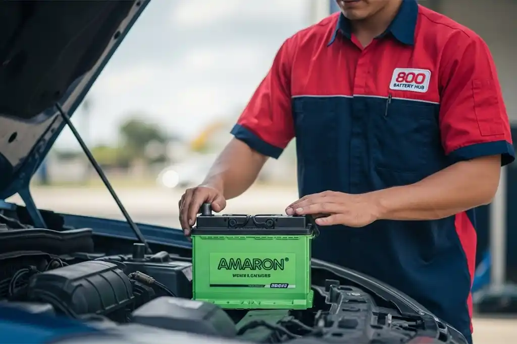 Book Amaron battery installation service online