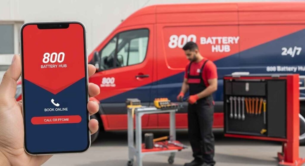 Call us or book online car battery service - Provide location and vehicle details for replacement