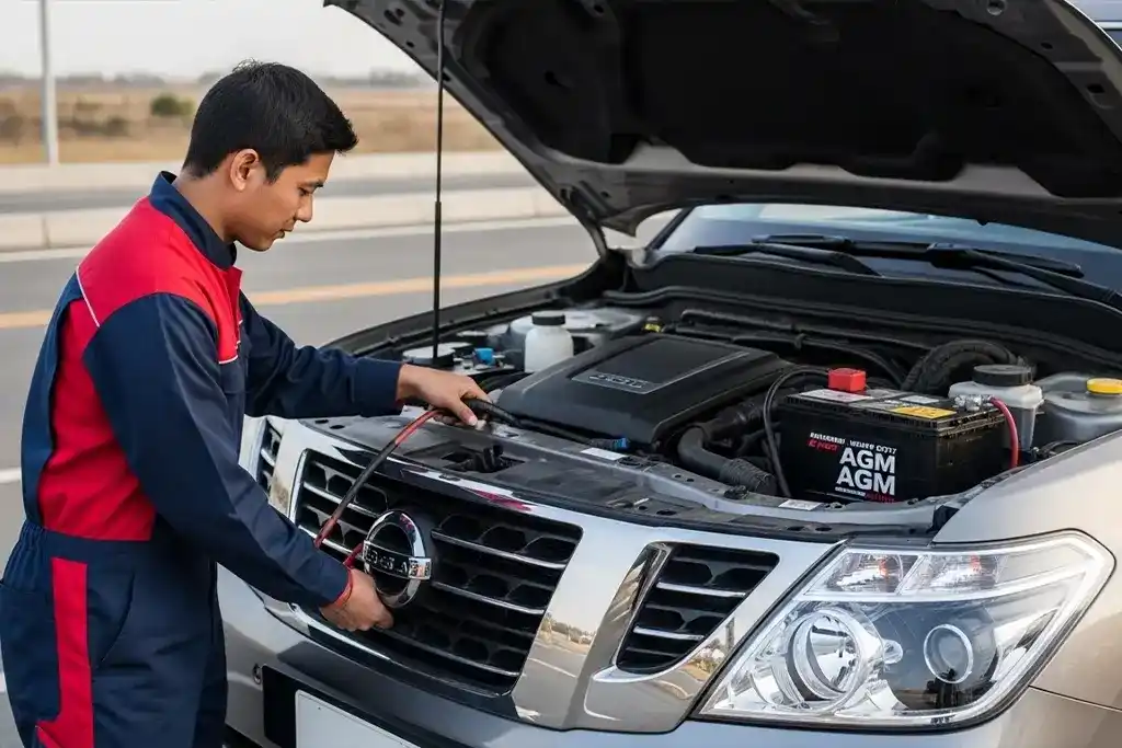 Nissan Patrol car battery replacement service