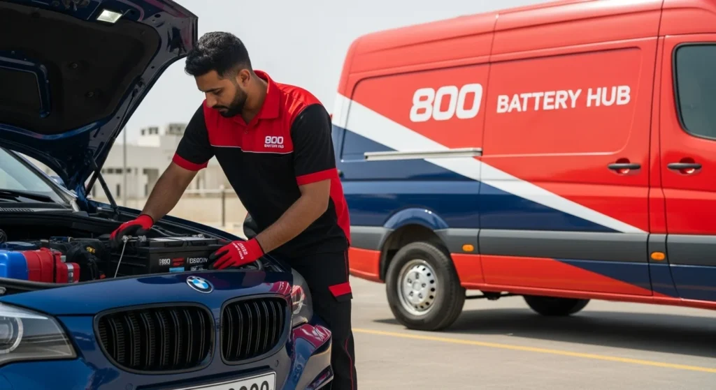 Secure car battery replacement and testing service - Professional installation