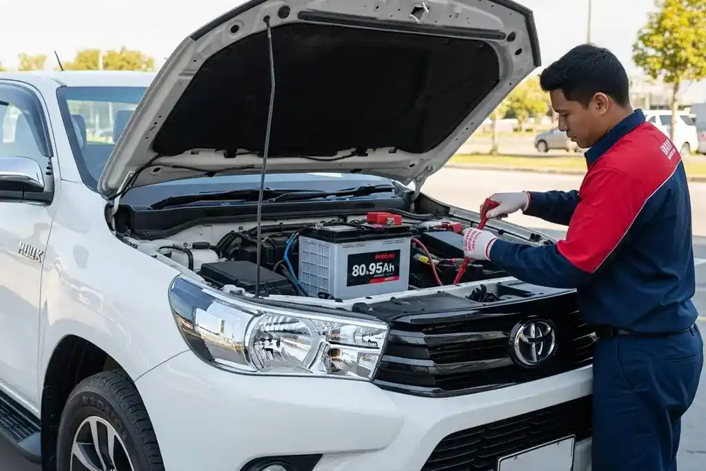 Toyota Hilux battery replacement service