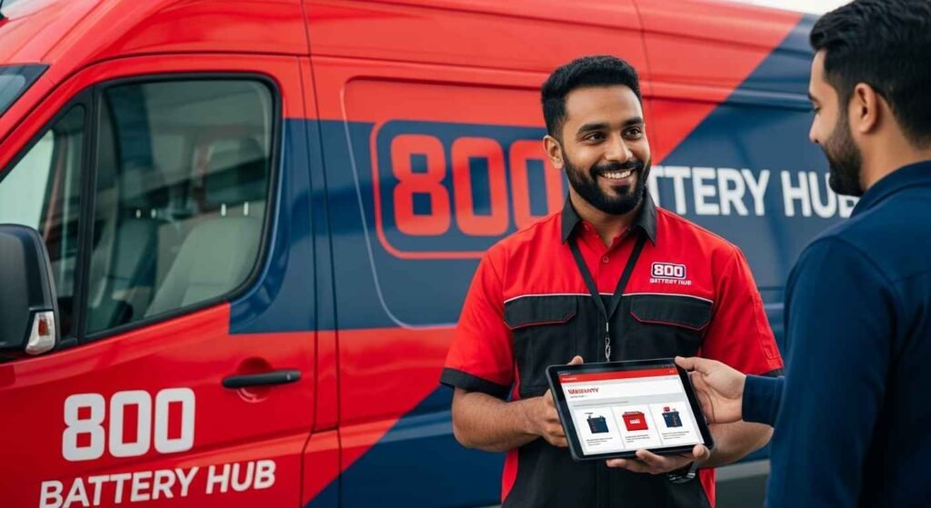 Emergency car battery service with warranty coverage and expert maintenance tips in UAE