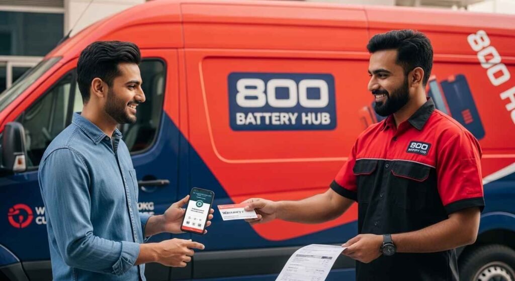 Replace car battery - mobile roadside service UAE