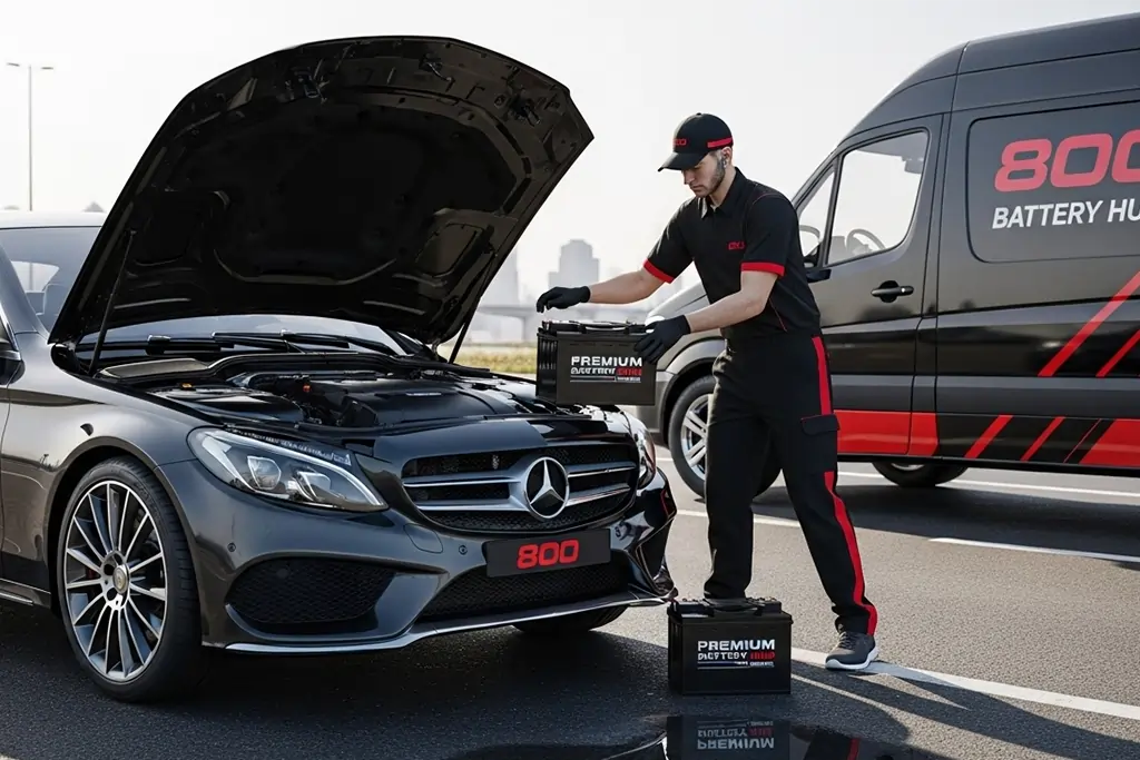 mercedes E-Class battery replacement service - UAE