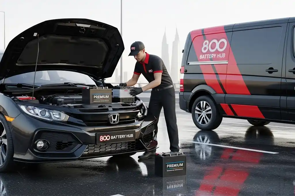 Honda Civic battery replacement service in UAE