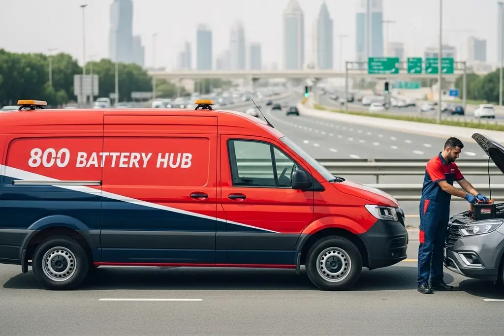Roadside car battery replacement service in UAE with fast emergency support