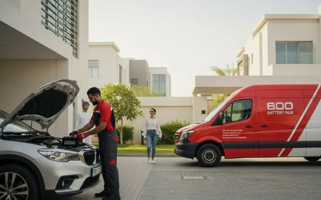 At home battery replacement service in UAE