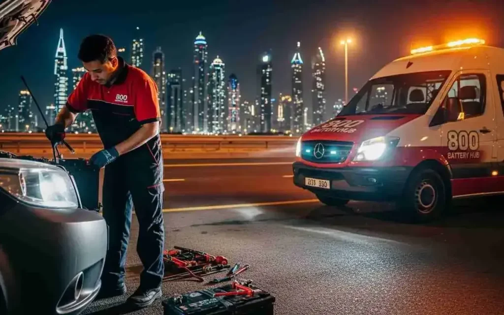 emergency battery replacement service in UAE