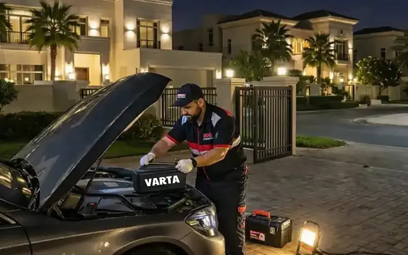 At-home Kia battery replacement with certified installation and system check